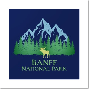 Banff National Park Moose Canada Canadian Rocky Mountains Souvenir Posters and Art